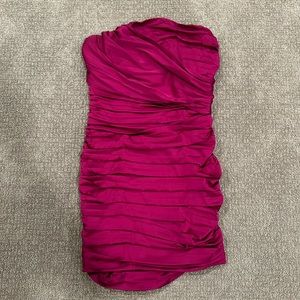 Express strapless party dress - jewel pink - size 12